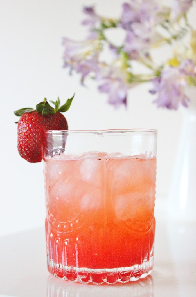 Strawberry and lemon cordial
