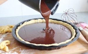 pour chocolate