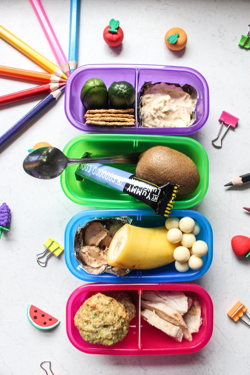 9 lunchboxes above line