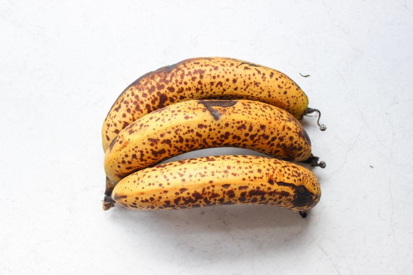 Bananas close up peanut butter nana ice cream